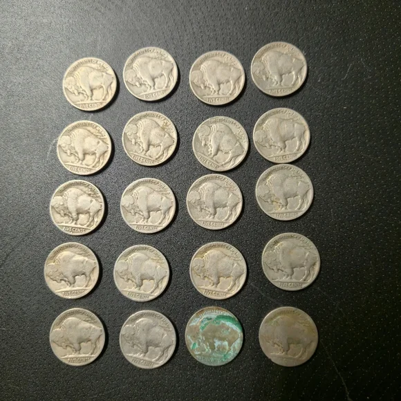 🦬 20 Vintage Buffalo Nickels - Picture 6 of 6